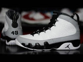 Air Jordan 9 Retro Barons White Black Gray
