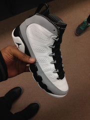 Air Jordan 9 Retro Barons White Black Gray