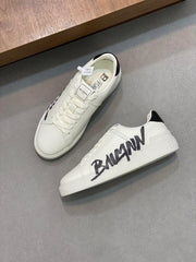 Balmaiin B Court Sneaker white/Black Leather Sneakers