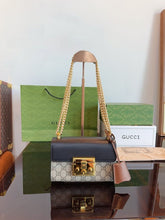 Gucci GG Supreme Monogram Small Padlock Shoulder Bag Black Mystic With OG Box & Dust Bag (409487 Black)