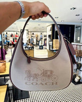 Coach Carmen Shoulder Bag With OG Box Dust Bag 681214 Day Canvas