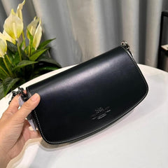 Coach Andrea Shoulder Bag With OG Box & Dust Bag (Black 63384)