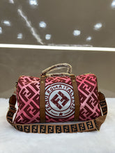 Fendi Duffle bag and Belt branding and inside Branding model