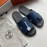 Hermes IZMIR Slides Original Packaging BLACK TEAL