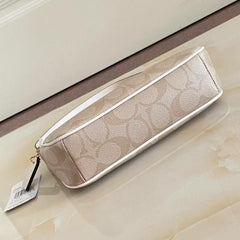 Coach Nolita 18 White Sling Bag With Box Dust Bag Sling Chain