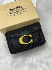 Coach Tabby 12 Black Monogram Mini With Original Box (6806 Black)