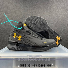 UNDER ARMOUR CURRY 1 GOLD BANNER BLACKOUT