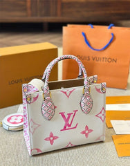 Louis Vuitton LV M22976 On The Go Pochette With OG Double Box & Dust Bag - Coin Pouch (White Pink - 621)
