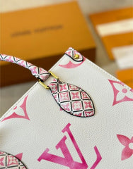 Louis Vuitton LV M22976 On The Go Pochette With OG Double Box & Dust Bag - Coin Pouch (White Pink - 621)