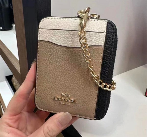 Coach Zip Card Case Mini Wallet With Original Box – Lebrouges