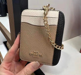 Coach Zip Card Case Mini Wallet With Original Box