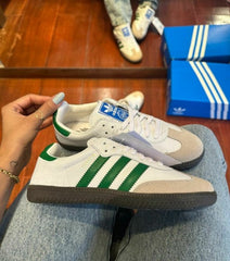 Adidas Samba OG White Green Mens