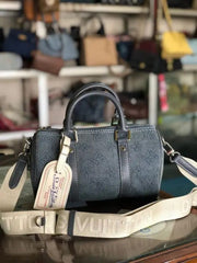 Louis Vuitton Lv Monogram Washed Denim High Quality Mini Duffle Bag With Double Box Packing M22762 Denim