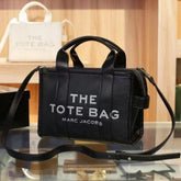 Marc Jacobs Medium The Tote Bag With OG Box & Dust Bag & Shoulder Strap (Black - 459)