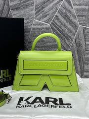 Karl Lagerfeld Green K Icon Premium Sling With Original Box Packing KA669 Green