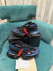 Balmain Unicorn sneakers neoprene and leather Black Blue Pink