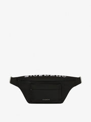 Givenchy Waist Nylon Pouch Track Belt Bag Signature With Dust Bag (G7172 Black)