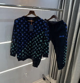 Louis Vuitton Black Monogram Premium Tracksuit With Carry Bag