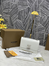 Burberry TB CalfSkin White Sling With OriginalBox