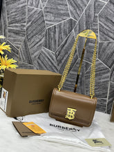 Burberry TB CalfSkin Brown Sling With OriginalBox