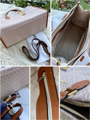 Michael Kors Handbag With Dust Bag And Sling (44572 Beige Brown)