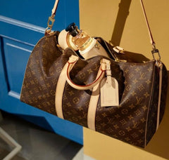 Louis Vuitton Keepall 55 Premium Leather Duffle With lock&Key DustCover