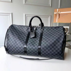 Louis Vuitton Keepall 55 Premium Leather Duffle With lock&Key DustCover
