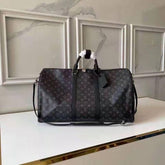 Louis Vuitton Keepall 55 Premium Leather Duffle With lock&Key DustCover