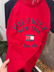 TOMMY HILFIGER IMPORTED HEAVY GSM FABRIC FRONT PRINTED VERY PREMIUM ROUND NECK TSHIRT