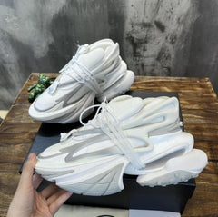 Balmain Unicorn Chunky White Sneakers