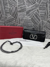 Valentino V Loco Croc Skin Premium Black With OriginalBox