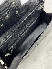 Valentino V Loco Croc Skin Premium Black With OriginalBox