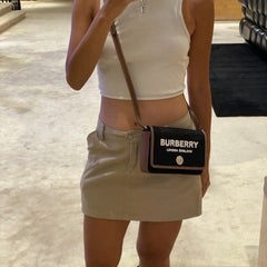 Burberry Horseferry Canvas Sling With Original Box