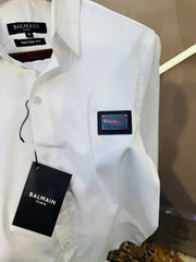 Balmain paris imported italian Lycra Streatch Fabric Premium Back Printed Shirt