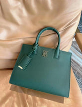 Burberry Frances Medium Satchel Bag With OG Box & Dust Bag BUR6268 Green