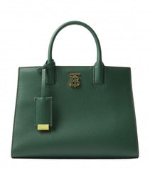 Burberry Frances Medium Satchel Bag With OG Box & Dust Bag BUR6268 Green