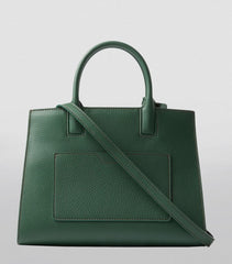 Burberry Frances Medium Satchel Bag With OG Box & Dust Bag BUR6268 Green
