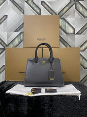 Burberry Frances Medium Satchel Bag With OG Box & Dust Bag BUR6268 Black