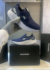 SKECHERS SLIP INS MAX CUSHIONING SUSPENSION Blue white