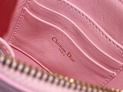 Christian Dior CD Saddle Rodeo Bag Pouch With OG Box & Dust Bag (379 Pink)