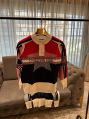 CHRITIAN DIOR LOGO PRINT PREMIUM SWEATER FOR WOMENS