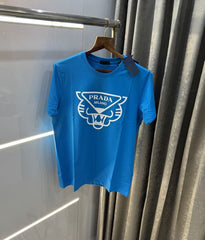 Prada Milano Blue Printed Premium T-Shirt