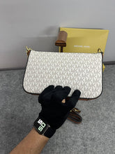 Michael Kors Jet Set Chain Pouchette Bag With OG Box & Dust Bag (Beige Brown 22318)