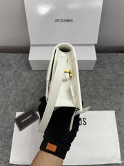 Jacquemus Leather LE Bambino Long Black With Sling Strap OG Box & Dust Bag (6828-1 White)