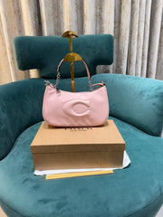 Coach GB Teri Shoulder Bag With Signature Quilting With OG Box & Dust Bag (CA548 Pink)