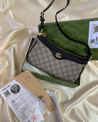 Gucci Ophidia Mini Shoulder Bag With Og Box & Dust Bag (88222 Black)