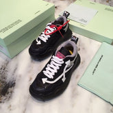 OFF WHITE Black ODSY 1000 sneakers Sculpted Rubber Sole UA