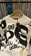DOLCE GABBANA SPRAY PAINT PREMIUM FULL SLEEVES SWEATER FOR WOMENS