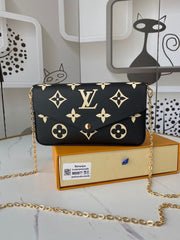 Louis Vuitton Felice Pochette Black White With OriginalBox