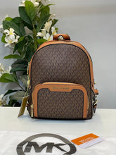 Michael Kors Double Zipper Backpack With Dust Bag (22M07 Coffee Brown)